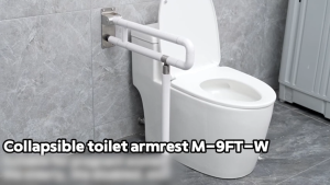 Foldable Toilet Safety Rails Non-Slip Bathroom Grab Bar for Seniors Disabled
