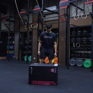 Soft Plyo Box (Black) | Safe Plyometric Training Box for Box Jumps & Step-Ups