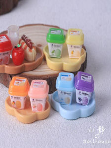 Đồ Chơi Nhà Búp Bê BJD Phụ Kiện Nhà Hàng Tiện Lợi Mini Ice Cream Dây Chuyền Nhựa Đồ Chơi Mô Phỏng Cho Trẻ Em Từ 4-14 Tuổi