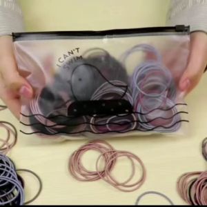 Fyngalery ♛ DP05 100 PCS Ikat Karet Rambut Elastis Gaya Korea Aksesoris Rambut Wanita
