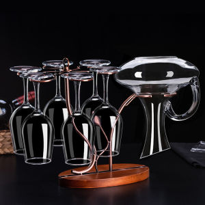 Creative Pineapple Wine Glass Rack Wine Aerator Stand Highball Glass Hanging Holder Iron Material Pineapple Design Wine Accessories