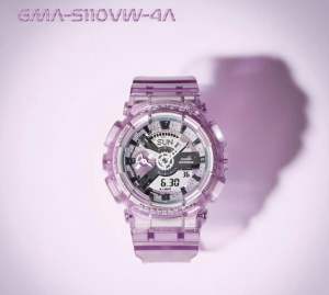 [Original Marco] GMA-S110VW-4A Casio Sports Women Virtual World Series Turquoise Pink Translucent Resin Band | Official Warranty