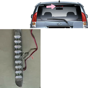 Perodua Myvi 1st Gen & Lagi Best Axia Old Viva Rear Back Center Bonnet LED 3rd Third Brake Light Lamp Clear Lens Red