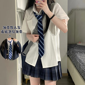 Original Design High Waist Plaid Skirt Uniform Style Half-length Pleated Skirt College Campus Feel Summer Season Womens Fashion