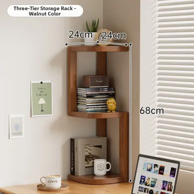 ZHUSHANXIA | Space Saving Wooden Bookshelf Multiple Layers