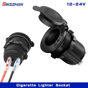 Cigarette Lighter Socket Car Marine Motorcycle ATV RV Lighter Socket Power Outlet Socket Receptacle 12V Waterproof Plug