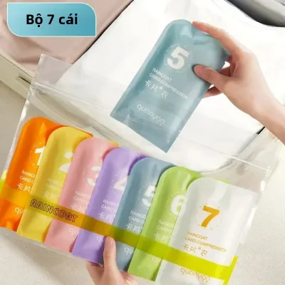 Áo Mưa Dùng Một Lần 7Colors Nhẹ Gấp Gọn Chống Thấm Nước Tiện Dụng Cho Du Lịch Ngoài Trời Hòa Nhạc Đi Bộ Đường Dài