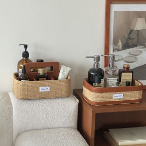 Rectangular Divided Storage Box Organizing Cosmetics Skincare