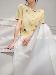 PlumJan | Áo Thun Ngắn Tay Thêu Resort