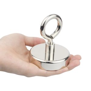 Super Strong Neodymium Fishing Magnet Carabiner Pull Force Rare Earth Search Magnet for Treasure Hunting and Salvage Operations