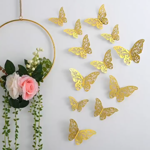 [HCM] Set 12 Bướm Dán Tường 3D-Trang Trí Tiệc và Nhà Cửa Dụng Cụ Chụp Hình -Hesede