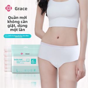 Grace | Quần Lót Mỏng Nhẹ Co Giãn Thoáng Khí Không Dấu Vết Không Rửa Một Lần Sử Dụng