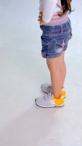 HIPZI Sepatu Sneaker Olahraga Anak Laki Laki Perempuan Sd Tk Paud Terbaru 2023 HADS ABU Orange