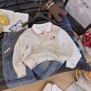 Cute Cat Design Polo Shirt