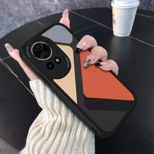 Huawei Nova14 Nova13Pro Nova8 Ultra Soft Silicone Phone Case Color Block Design Full Lens Protection for Men And Women Protective Cover