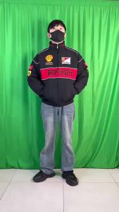 F1 Embroidery Racing Suit American Fashion Cool Hip Hop Ferrari Jacket Baseball Flight Suit Casual Fashion