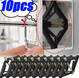 【XZxinzhan】10PCS Wall Box Repair 86 Type Cassette Repairers Mount Fixed Socket Box Screw Plug Switch Repair Boxes Old Socket Repairer Support Rod