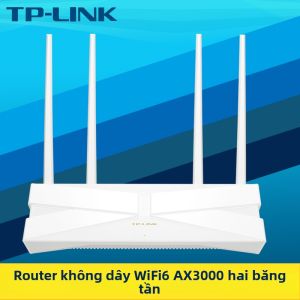 TP-Link | Bộ Phát WiFi6 4 Cổng Dual-Band Gigabit Dual-WAN Xuyên Tường 5G Tốc Độ Cao Mở Rộng Mạng Quản Lý Từ Xa Qua Ứng Dụng Giới Hạn Thời Gian Sử Dụng
