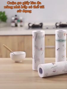 Cuộn Giấy Lau Đa Năng Vải Không Dệt Khăn giấy lau bếp-giấy lau đa năng-Cuộn giấy lau có thể giặt tái sử dụng được tiện dụng tiết kiệm dieulinhshop