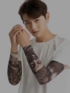 One Sleeve Outdoor Cycling Tattoo Sunscreen Sleeves Summer Tattoo Flower Arm Sleeves  Fashion Style