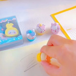 KARET PENGHAPUS 1 SET PENGHAPUS PENSIL KARET BENTUK KARAKTER MAKANAN DAN MINUMAN LUCU