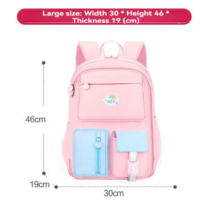 Three Elephants Fashion macaron girl Kids School Bag (6-15Y) waterproof Large Capacity Children’s School Backpack Spine Protection Load Reduction Primary School student Bag Backpack