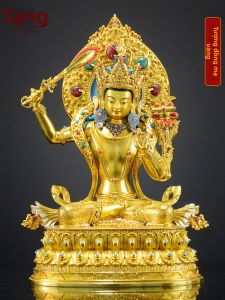 ZANGCUN | Tượng Phật Vairocana Bọc Vàng Trang Trí Bàn