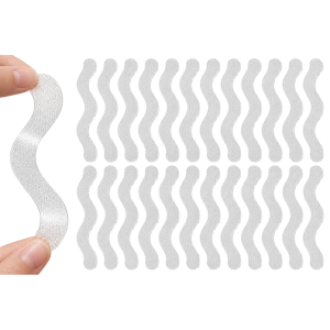Transparent Anti-Slip Stickers 24Pcs PEVA Strips for Bathroom Stairs Floor Bathtub Kitchen Safety