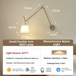 AOMAO | Adjustable Wall Lamp Bedroom Reading Light