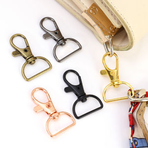 5ชิ้นตัวพวงกุญแจหมุนได้พร้อมห่วงรูปตัว D ตะครุบเชือกตะขอพวงกุญแจตะขอเกี่ยวตะขอเล็บกุ้งทะเลขนาดใหญ่เหล็กแบบทำมือสำหรับงานหัตถกรรมพวงกุญแจจักรเย็บผ้า