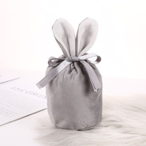 1pc Jewelry Easter Velvet Sachet Bags Luxury Velvet Gift Bags With Pearl String Christmas Birthday Party Cookies Candy Bags