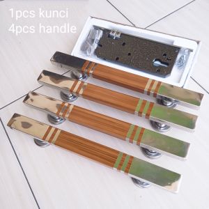 2 pasang / 4 buah handle / satu set kunci pintu rumah / panjang handle 25cm / bahan stainless ateel / tahan korosi minim perawatan mengkilap / produk tersedia siap kirim / pesanan masuk di jam kerja langsung dikirim