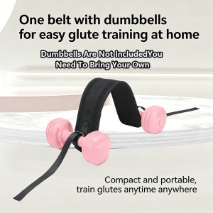 Hip Thrust Weight Belt Adjustable Dumbbell Fixed Strap Padded Waist Trainer For Glute Hip Bridge Workout Home Gym Fitness Gear