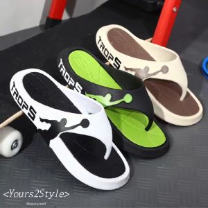 [Ready Stock] MC Men flip flops Sport Mirroring Fashion footwear Selipar Lelaki Baru 夏季潮流灌篮平底拖鞋