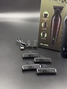 Tông Đơ Cắt Tóc Điện Chuyên Nghiệp Cho Nam Với 4 Lược Giới Hạn USB Có Thể Sạc Lại Lưỡi Dao Bằng Thép Không Gỉ Dụng Cụ Cắt Tóc