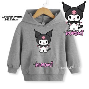 Hoodie Jacket Fleece Anak Sablon Kids 2 - 12 Tahun KUROMI
