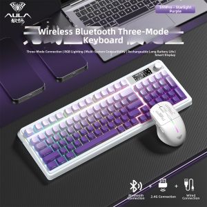 AULA | Bluetooth Game & Office Keyboard With Display Screen