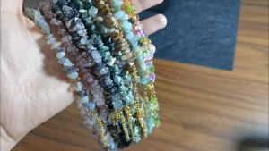 Set Kalung Gelang Wanita Bohemia Chip Batu alam indiana red coral handmade Set Perhiasan Kalung Penyembuhan Meditasi DIY