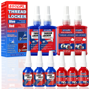 High Medium Strength Threadlocker 243 271 Bolt Anti-Loose Seal Glue Oil Heat Vibration Resistant Metal Thread Compound 50ML 10G