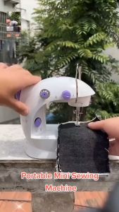 Portable Electric Mini Sewing Machine Kit with Dual Speed and Double Thread Keimav