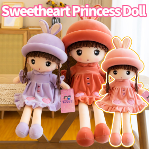 Sweetheart Doll Kids Princess Doll Plush Toy Cute Rabbit Stuffed Toy Birthday Gift for Girl