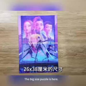Bandai | 70/300pcs Anime Gril Lumi Mila Zoi Witch Hunter Jigsaw Puzzle Educational Toy Stress Relief Family Game Birthday Gift Home Decor