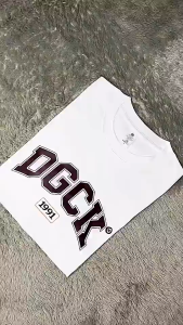 T-shirt Oversize DGCK | Kaos Pria Wanita Hitam Putih | Kaos pria dan wanita |100% combed 24s