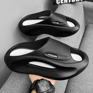 Sports Slippers Mens Summer Trendy Brand Outdoor Wear 4647 Large Size Thick Bottom Heightening Slip-Resistant Mens Outdoor