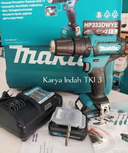 Makita HP333 DWYE Bor Beton Cordless 12V 10mm Impact Drill HP 333 12Volt