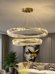 HAOJUESHIDENGSHI | Nordic Modern Minimalist Crystal Light Fixture
