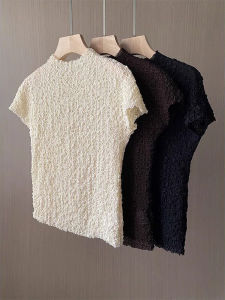 Spring Stylish High-end Diverse Matching Slimming Short Sleeve T-Shirt
