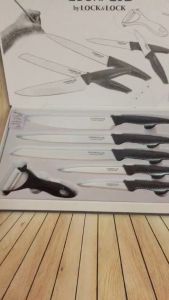 Bộ dao sứ 6 món Lock&Lock kèm dụng cụ nạo đẹp hoàn mỹ