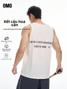 omg | Áo Thun Nam Dáng Rộng Thoáng Khí Từ Sợi Len Hoa Cao Su