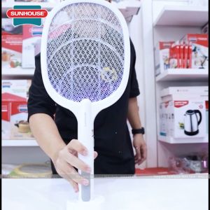 Vợt muỗi cao cấp tích hợp đèn bắt muỗi - đèn ngủ - Pin Litium SHE PRO11.W SUNHOUSE - FULLBOX
